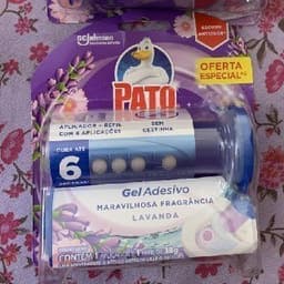 Pato Desodorizador Gel Adesivo Lavanda