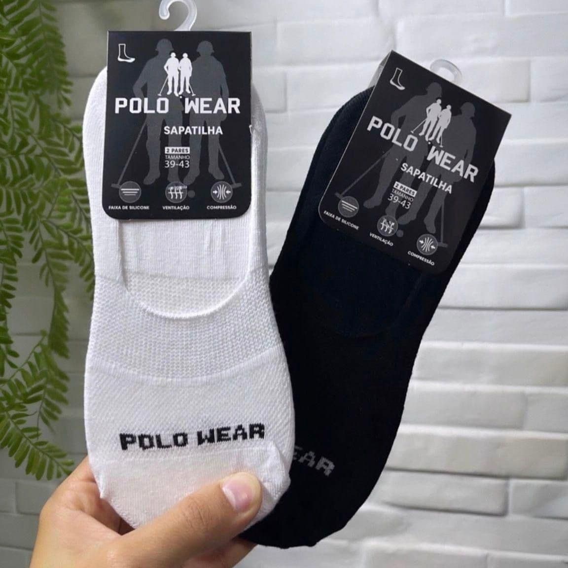 Polo Wear Meias Sapatilha 12 Pares