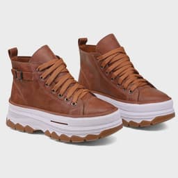 Tênis Plataforma Cano Alto