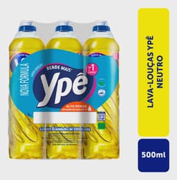 Ypê Detergente Lava Louças Neutro 500ml