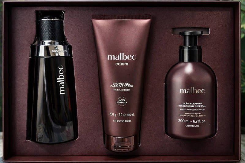 Boticário Malbec Kit Presente 3 Itens