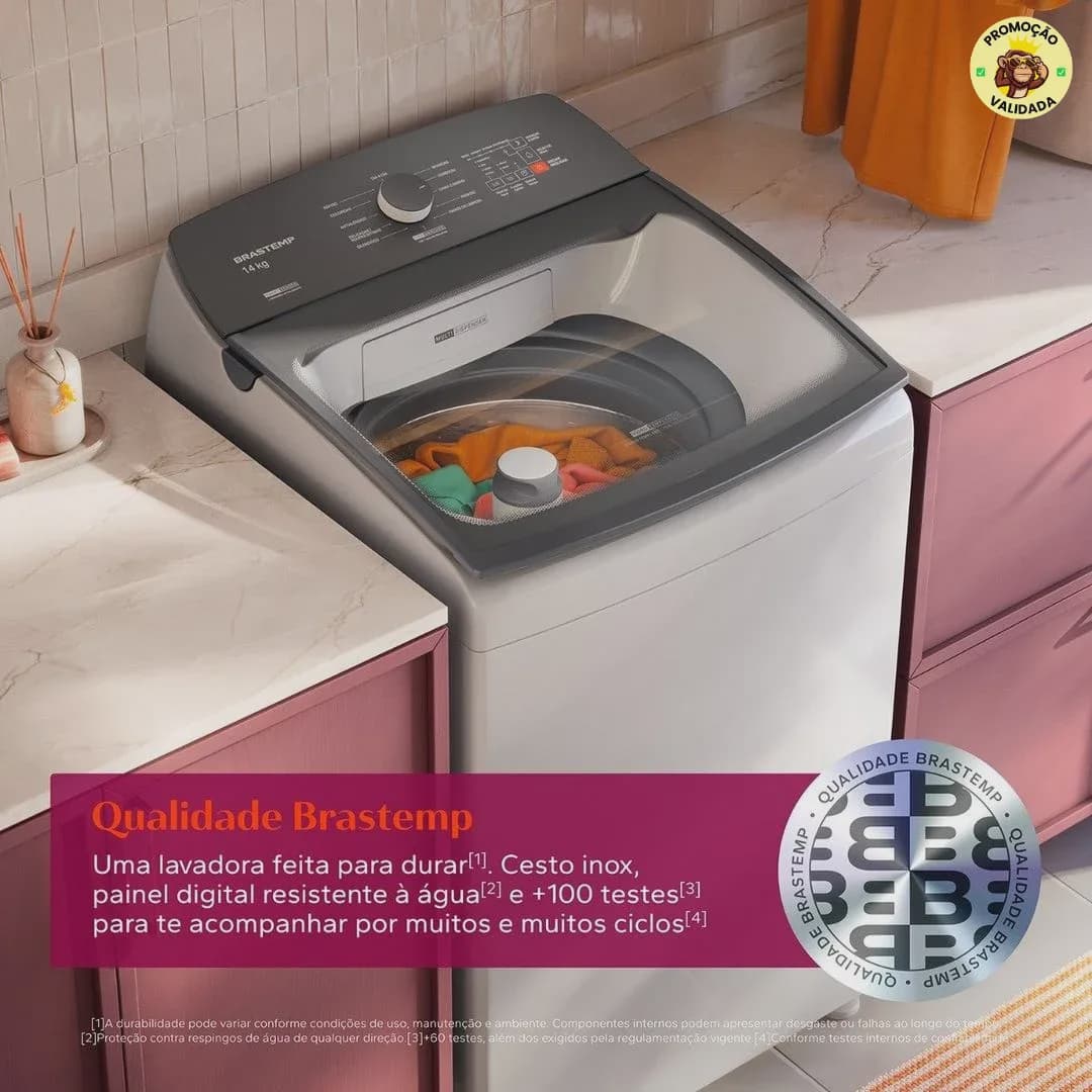 Brastemp Máquina de Lavar 14kg Smart Sensor