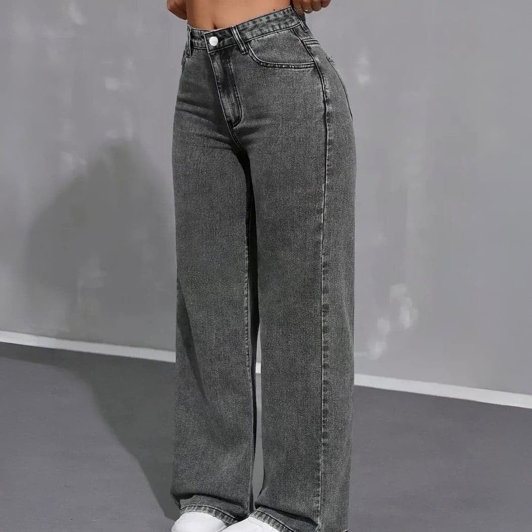 Calça Wide Leg Jeans Feminina