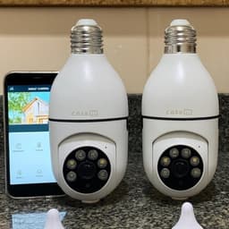 Câmera Lampada Segurança IP Wifi