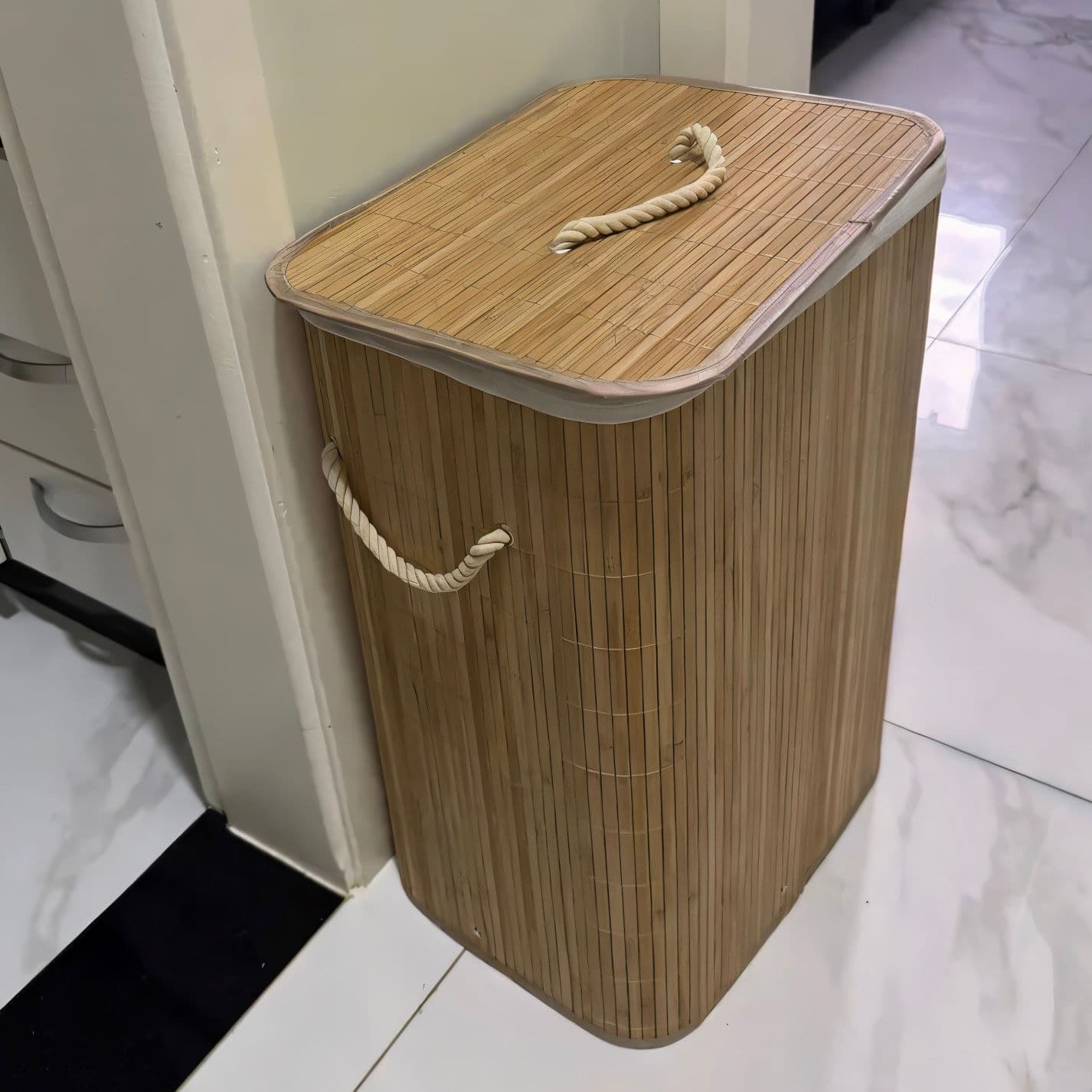 Cesto De Roupas Bambu 72L