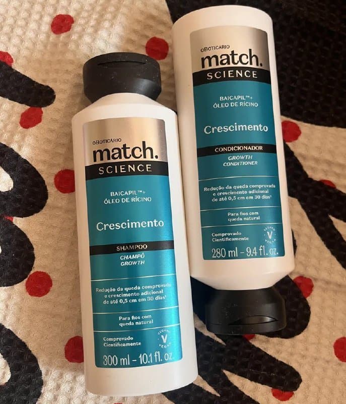 Combo Match Science Crescimento Shampoo 250ml Condicionador
