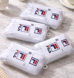 Fila Kit 6 Pares Meias Cano Médio