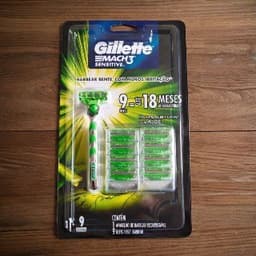 Gillette Aparelho Mach3 Sensitive 9 Cargas