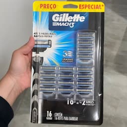 Gillette Mach3 Refil 16 Unidades