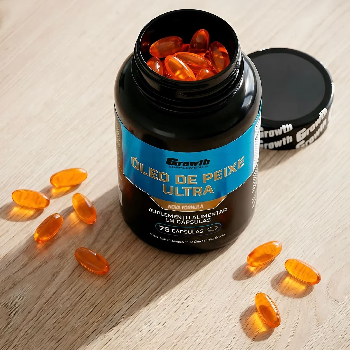 Growth Omega 3 Óleo De Peixe 75 Softgel