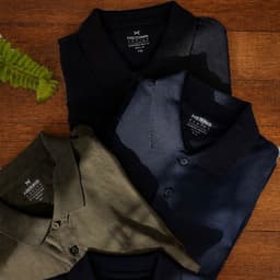 Hering Kit Camisas Polo Básicas