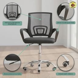 Jadel Cadeira Diretor Preta