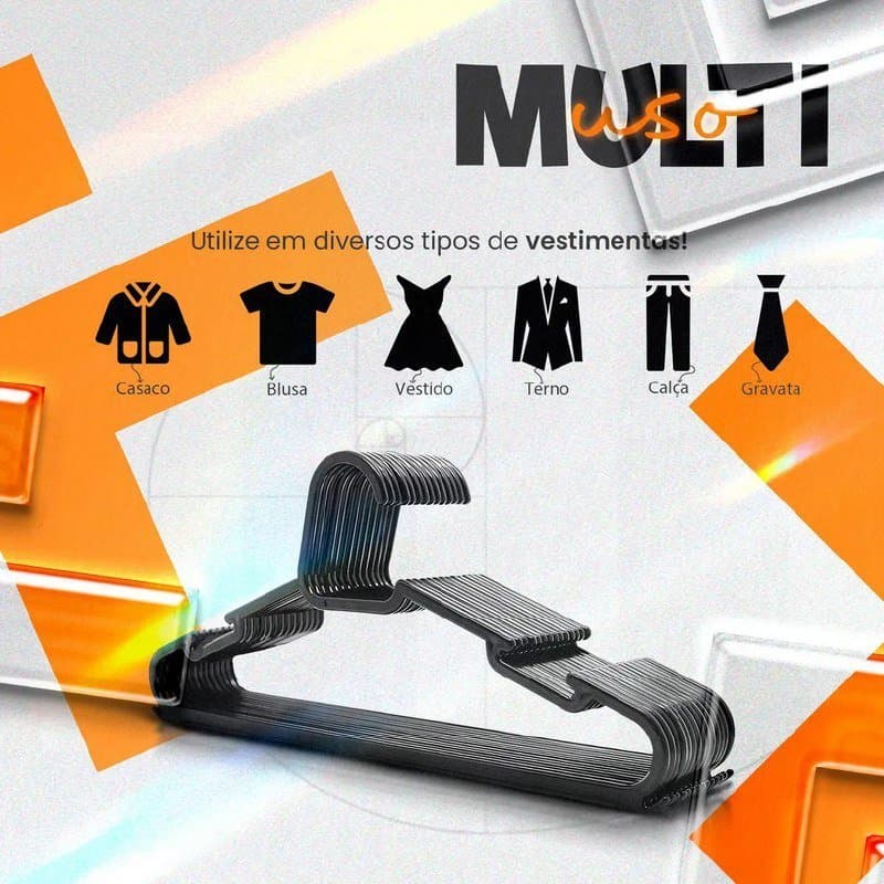 Kit Cabide Adulto Reforçado