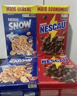 Kit Nescau Cereal 210g e Snow Flakes 230g
