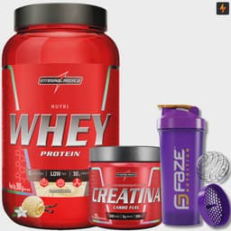 Kit Nutri Whey 900g Creatina CarboFuel 300g