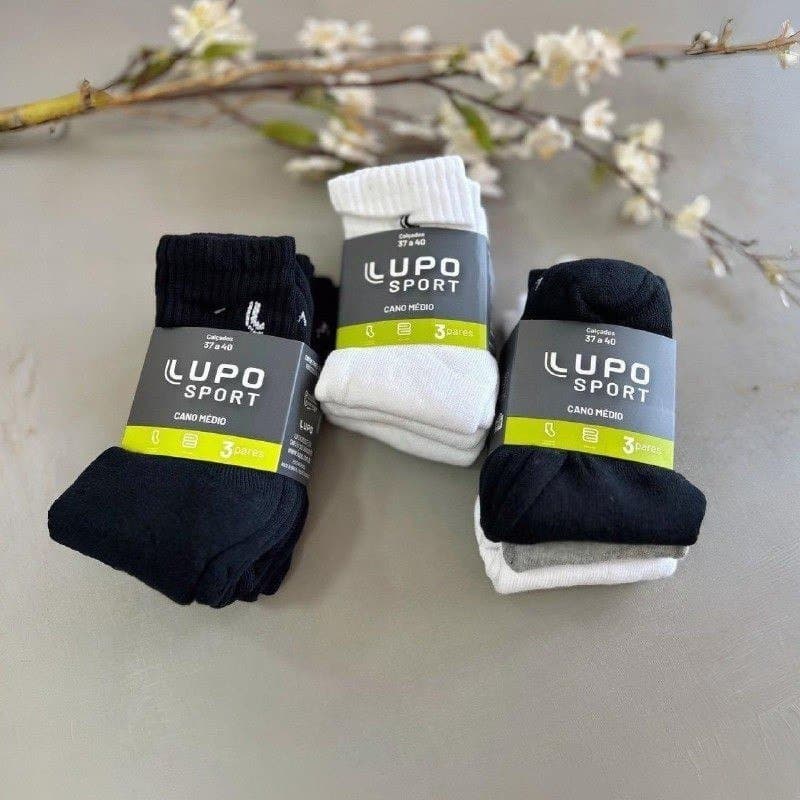 Lupo Meias Kit 6 Pares Cano Médio