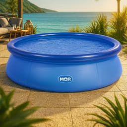 Mor Piscina Inflável Redonda 1400L