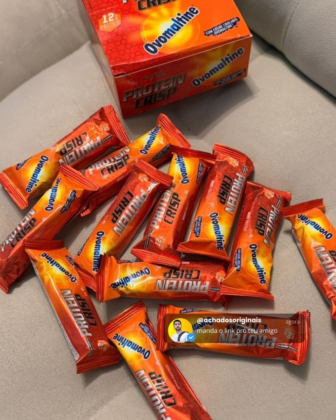 Ovomaltine Barra de Proteína Crisp Bar