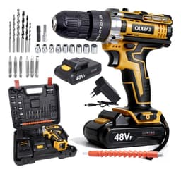 Parafusadeira Furadeira 48v Profissional Sem Fio