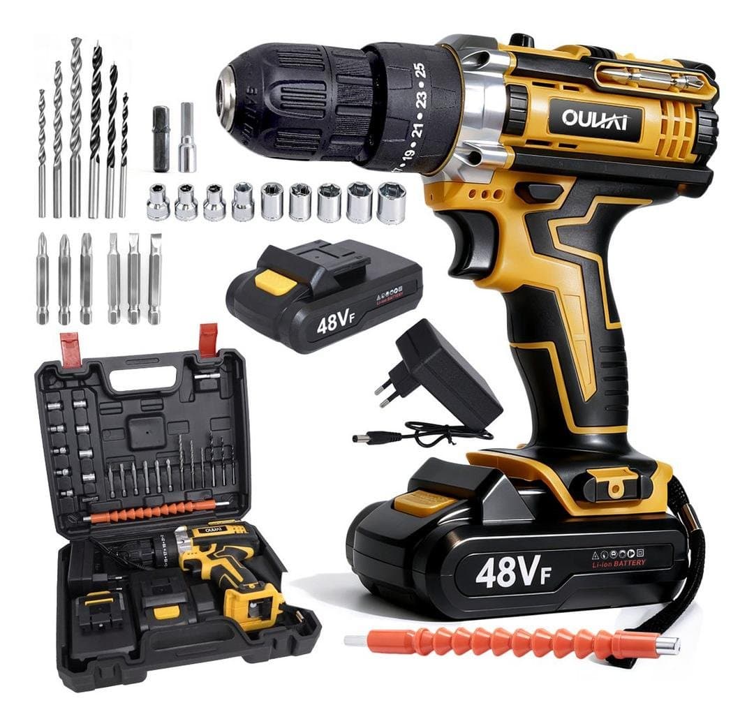 Parafusadeira Furadeira 48v Profissional Sem Fio