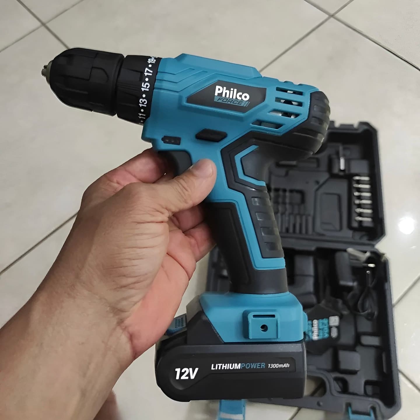 Philco Furadeira Parafusadeira Sem Fio 12V