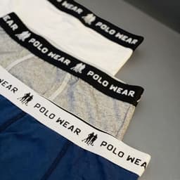 Polo Wear Kit Cuecas Algodão
