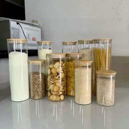 Potes Vidro Mantimentos Herméticos 11 Unidades