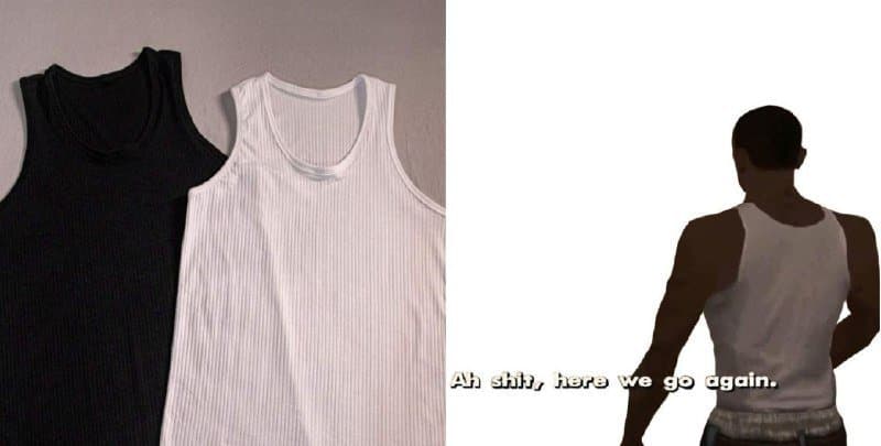 Regata Masculina Lisa Decote Costas Fechado