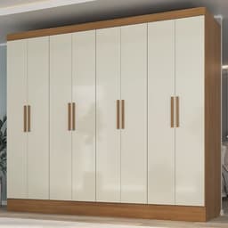 Yescasa Guarda Roupa Casal 8 Portas 4 Gavetas